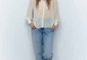 Blusa crú da Zara nova com etiqueta