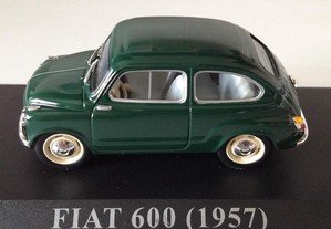 * Miniatura 1:43 Fiat 600 (1957) Queridos Carros | Matricula Portuguesa