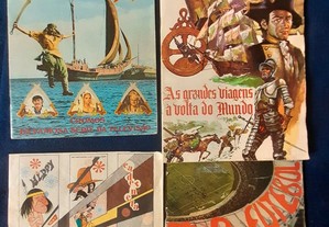 3 cadernetas de cromos anos 70