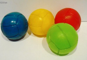4 Bolas antigas em plástico - ANOS 70