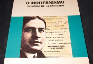 Livro O Modernismo em Mário de Sá-Carneiro
