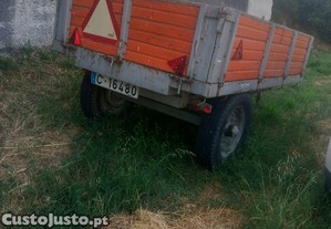 Reboque vasculante com documentos como novo 2500kg