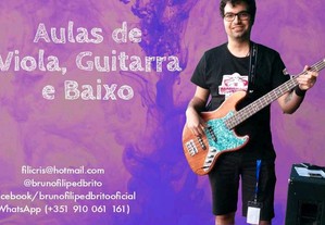 Aulas de Viola, Guitarra e Baixo