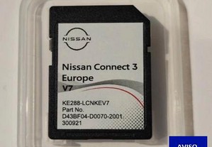 Cartão GPS NISSAN Connect 3 v7 2022 - J11 - Qashqai