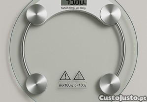  Balança Eletrónica NOVOTECH JC-014  Vidro Temperado | Até 180kg | Design Slim