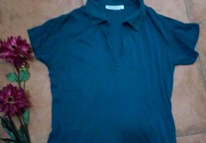 Blusa azul verdiado, M