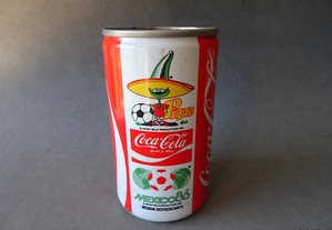 Antiga lata Coca-Cola Mundial México 86