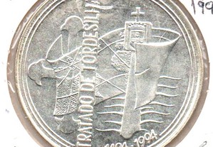 1000 Escudos 1994 - Tratado de Tordesilhas - soberba prata