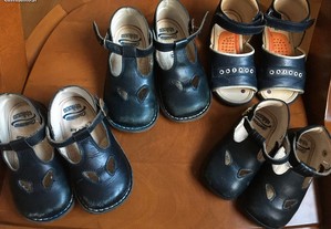 Chicco - Sapatos Pele Azul 20 e 23 (sandálias)