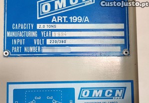 Elevador auto OMCN 199/A duas colunas