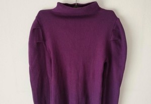 Camisola malha fina violeta - S