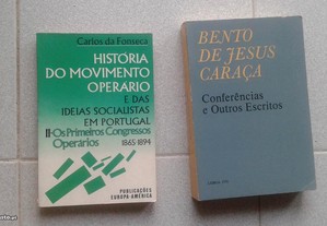 Obras de Carlos da Fonseca e Bento Jesus Caraça