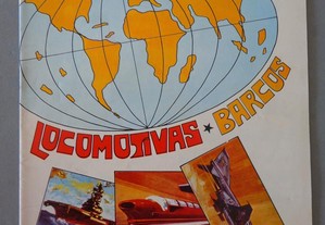 Caderneta de cromos vazia - O Mundo dos Aviões, Locomotivas, Barcos
