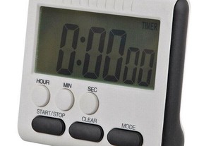 Relógio e cronómetro digital magnético com contagem regressiva