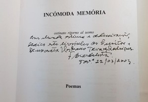 POESIA Francisco Dias da Costa // Incómoda Memória Dedicatória