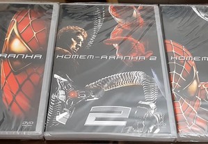 3 Filmes em DVD: Homem Aranha 1, 2 e 3 - NOVOs! SELADOS!