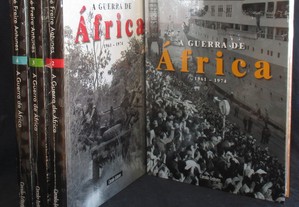 Livros A Guerra de África José Freire Antunes 4 volumes Completo