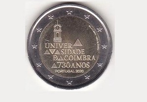 EUR2 ou 2 euro Portugal Coimbra e J O Tóquio UNC