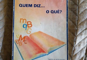 Quem Diz o Quê? Português 7º 1982 Porto Ed