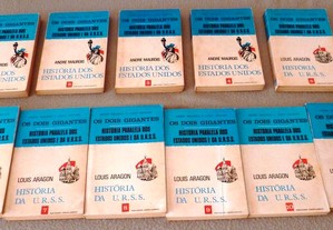 História Paralela dos Estados Unidos e da URSS - Maurois e Aragon - 11 livros