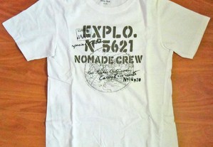 T-Shirt de Criança Unissexo Branca, como nova
