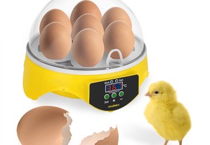 Incubadora de 7 ovos com ovoscópio