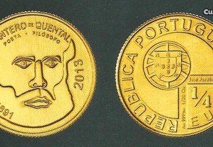 Espadim - Moeda de 1/4 de euro de 2013 - Ouro