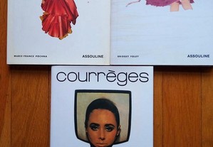 3 livros Dior/Courrèges/Marc Jacobs