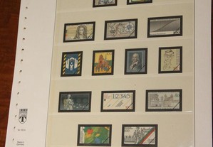 17 Folhas lindner para selos RFA - 1993 e 1994