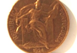 1 Moedas Bronze- alumínio 1924
