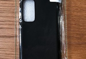 Capa de silicone preta para Samsung Galaxy S20 FE