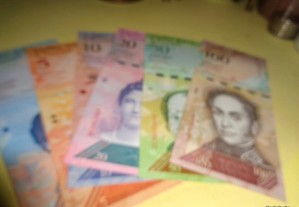 Set de 6 notas nóvas Venezuela 2015 oferta envio