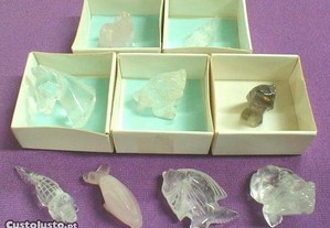 Animal diverso quartzo cristal 3cm
