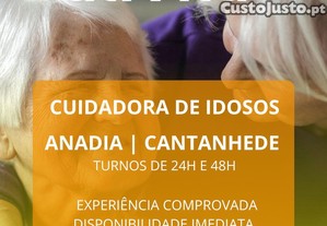 Ativita - Cuidadora Idosos | Turnos | Anadia - Cantanhede