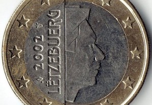 Moeda de Euro - Luxemburgo 1 Euro 2002