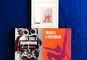 3 livros Filogénese da MOTRICIDADE - Cultura Física e Desenvolvimento - DESPORTO e MOTRICIDADE