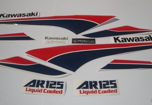 Kawasaki AR125 1980-85 autocolantes stickers