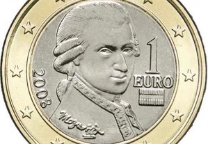 Moeda de Euro - Áustria 1 Euro 2008