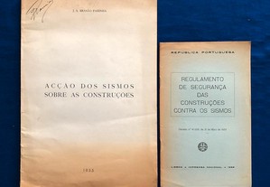Acção dos Sismos sobre as CONSTRUÇÕES 1955 + Segurança contra SISMOS 1959