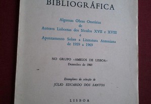 Exposição Bibliográfica Autores Lisboetas XVII / XVIII-1969