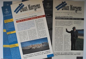 4 números da publicação Duas Margens Porto de Lisboa de 1995