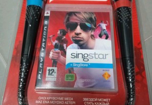 Singstar PS3 - Novo e selado com 2 microfones
