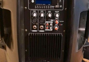 Coluna AMPLIFICADA 600w + Suporte + Comando