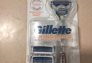 Conjunto de barbear Gillette skinguard sensitive