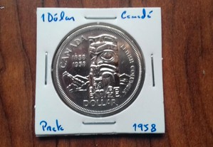 Moeda 1 Dólar 1958 Canadá