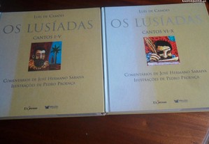 "Os Lusíadas" 2 volumes de Luís de Camões