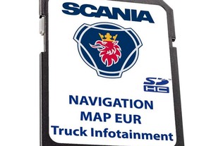 Cartão gps SCANIA Truck Infotainment de 7 polegadas Europa 2024 novo