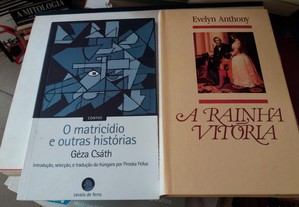 Obras de Géza Csáth e Evelyn Anthony