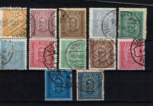 Selos Portugal 1892/3-Afinsa 68/79 Usados