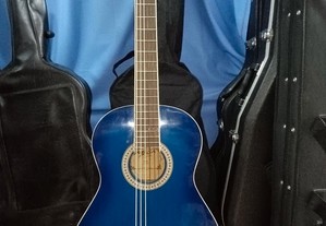 Guitarra classica Azul Em muito bom estado